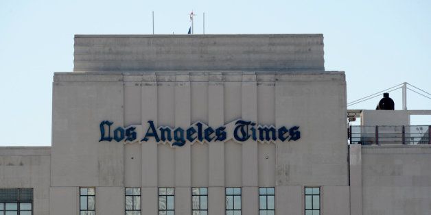 LOS ANGELES, CA - JUNE 07: The Los Angeles Times building is seen on June 7, 2012 in Los Angeles, California. A U.S. Bankruptcy court will consider a plan by the Chicago media company, Tribune, and its creditors to exit bankruptcy. Tribune owns the Los Angeles Times, KTLA-TV Channel 5, the Chicago Tribune and other media properties. (Photo by Kevork Djansezian/Getty Images)