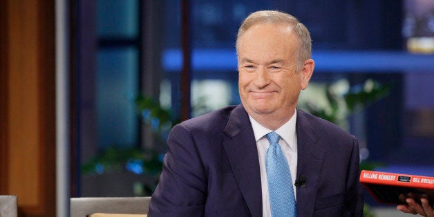 THE TONIGHT SHOW WITH JAY LENO -- Episode 4367 -- Pictured: News journalist Bill O'Reilly during an interview on December 6, 2012 -- (Photo by: Paul Drinkwater/NBC/NBCU Photo Bank via Getty Images)