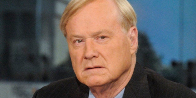 MEET THE PRESS -- Pictured: (l-r) Chris Matthews, Host of MSNBCs Hardball' appears on 'Meet the Press' in Washington, D