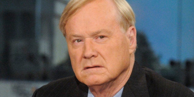 MEET THE PRESS -- Pictured: (l-r) Chris Matthews, Host of MSNBCs Hardball' appears on 'Meet the Press' in Washington, D.C., Sunday, Feb. 23, 2014. (Photo by: William B. Plowman/NBC/NBC NewsWire via Getty Images)