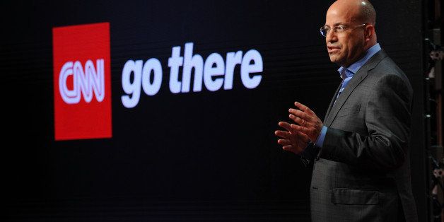 NEW YORK, NY - APRIL 10: President of CNN Worldwid, Jeff Zucker speaks onstage at the CNN Upfront 2014 at Skylight Modern on April 10, 2014 in New York City. 24679_002_0102.JPG (Photo by Bryan Bedder/WireImage for Turner Networks)