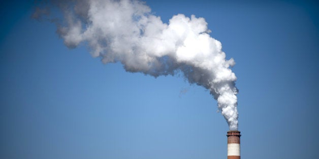 NEW EAGLE, PA - SEPTEMBER 24: A plume of exhaust extends from the Mitchell Power Station, a coal-fired power plant built alon