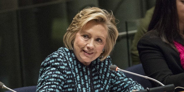 NEW YORK, NY - MARCH 07: Former United States Secretary of State Hillary Clinton attends the event 'Equality for Women is Progress for All' at the United Nations on March 7, 2014 in New York City. The event was part of the United Nations International Women's Day, which is celebrated tomorrow, March 8. (Photo by Andrew Burton/Getty Images)