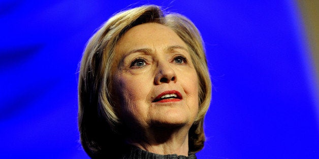 NATIONAL HARBOR, MD - MAY 06: Former Secretary of State Hillary Rodham Clinton delivers remarks during the National Council f