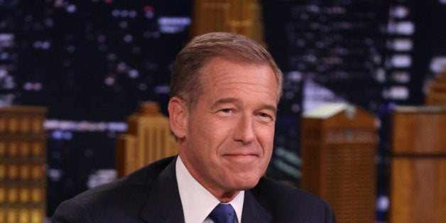 THE TONIGHT SHOW STARRING JIMMY FALLON -- Episode 0041 -- Pictured: News anchor Brian Williams on April 21, 2014 -- (Photo by: Nathaniel Chadwick/NBC/NBCU Photo Bank via Getty Images)..