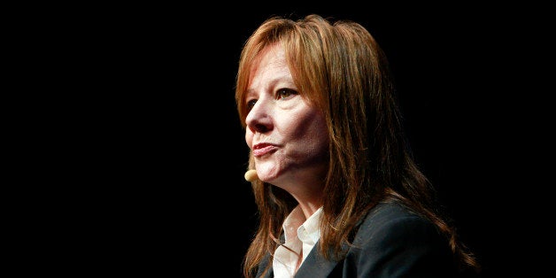 Mary Barra, senior vice president at General Motors Co. (GM), speaks during a news conference at the GM campus in Shanghai, China, on Wednesday, Sept. 21, 2011. China's auto market will grow by 13 million units in 10 years, General Motors Co. Chief Executive Officer Dan Akerson said at the briefing today. Photographer: Qilai Shen/Bloomberg via Getty Images 