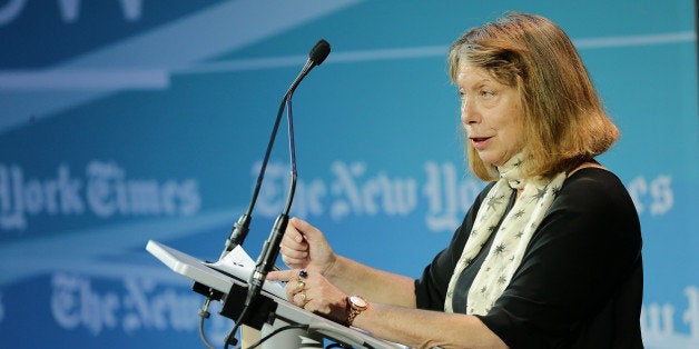 NEW YORK, NY - APRIL 21: Executive Editor for The New York Times Jill Abramson speaks at the cocktail reception for the New York Times Cities for Tomorrow Conference on April 21, 2014 in New York City. (Photo by Neilson Barnard/Getty Images for the New York Times)