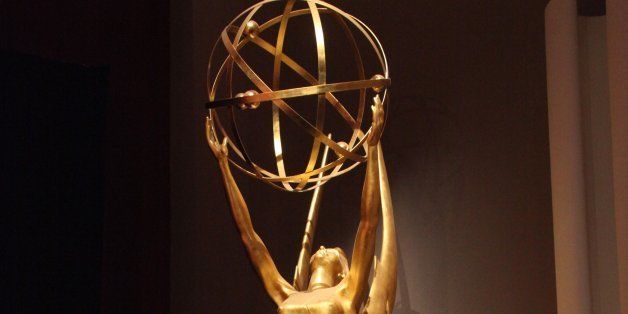 NORTH HOLLYWOOD, CA - JULY 18: The Emmy Statuette is displayed at the 65th Primetime Emmy Awards nominations at the Television Academy's Leonard H. Goldenson Theatre on July 18, 2013 in North Hollywood, California. (Photo by Tommaso Boddi/WireImage)