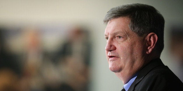 WASHINGTON, DC - AUGUST 14: New York Times reporter James Risen answers questions during a news conference, where he and oth