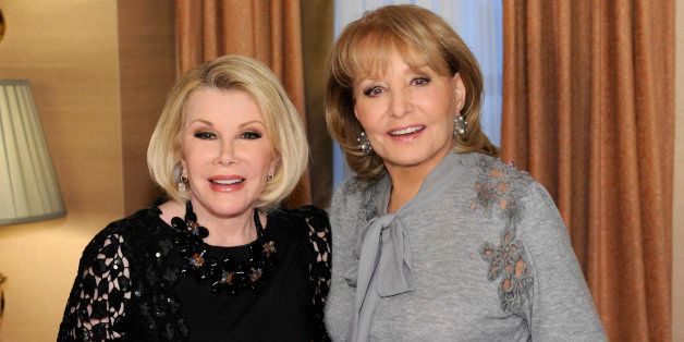 20/20 - Barbara Walters reports on the latest and most innovative procedures in looking younger in 'The Cutting Edge,' airing on 20/20, FRIDAY, FEB. 24 (10pm, ET) on the ABC Television Network. During the special, she talks to top experts in the field as well as the queen of plastic surgery, Joan Rivers. (Photo by Donna Svennevik/ABC via Getty Images)JOAN RIVERS, BARBARA WALTERS