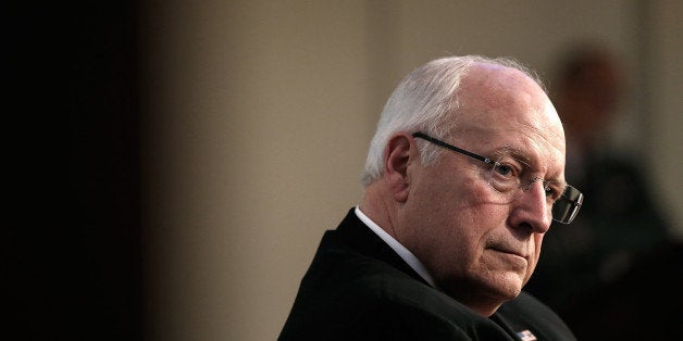 WASHINGTON, DC - MAY 12: Former U.S. Vice President Dick Cheney listens as his wife Lynne Cheney speaks about her book 'James Madison: A Life Reconsidered' May 12, 2014 in Washington, DC. Lynne Cheney spoke at the American Enterprise Institute for Public Policy Research. (Photo by Win McNamee/Getty Images)