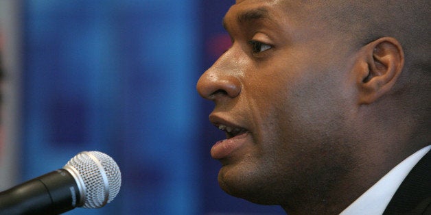 NEW YORK - OCTOBER 14: Op-Ed columnist for The New York Times Charles Blow speaks during Time Warner's Political Conference 2008 at the Time Warner Center on October 14, 2008 in New York City. (Photo by David S. Holloway/Getty Images for Turner)