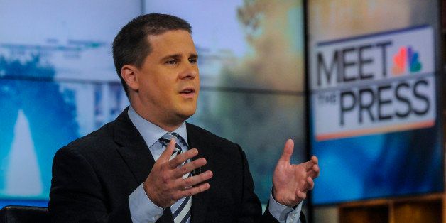MEET THE PRESS -- Pictured: (l-r) ? Dan Pfeiffer, White House Senior Adviser, appears on 'Meet the Press' in Washington, D.C., Sunday, May 19, 2013. (Photo by: William B. Plowman/NBC/NBC NewsWire via Getty Images)
