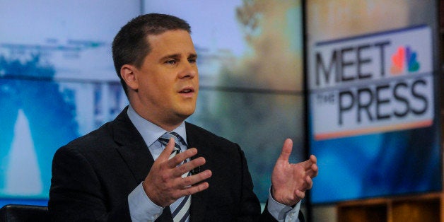 MEET THE PRESS -- Pictured: (l-r) ? Dan Pfeiffer, White House Senior Adviser, appears on 'Meet the Press' in Washington, D.C., Sunday, May 19, 2013. (Photo by: William B. Plowman/NBC/NBC NewsWire via Getty Images)