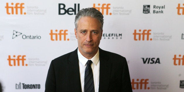 TORONTO, ON - SEPTEMBER 8: Jon Stewart arrives for the red carpet for his movie Rosewater at Princess of Wales. (Steve Russell/Toronto Star via Getty Images)