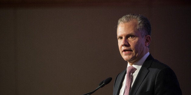 Arthur Sulzberger Jr., publisher of the New York Times, speaks during the 68th General Assembly of Inter-American Press Association (IAPA) in Sao Paulo, Brazil, on October 15, 2012. The New York Times has announced that it will launch an online Portuguese-language edition designed for Brazil in 2013, the US media group said in a statement released Sunday. AFP PHOTO/Yasuyoshi CHIBA (Photo credit should read YASUYOSHI CHIBA/AFP/GettyImages)