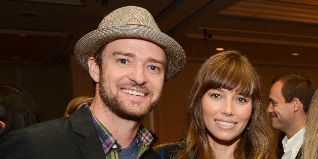 BEVERLY HILLS, CA - OCTOBER 05: Actors Jessica Biel and Justin Timberlake attend Variety's 4th Annual Power of Women Event Presented by Lifetime at the Beverly Wilshire Four Seasons Hotel on October 5, 2012 in Beverly Hills, California. (Photo by Michael Kovac/WireImage)