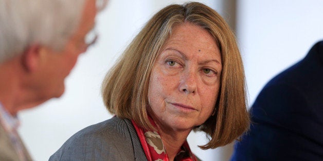 Jill Abramson, executive editor of The New York Times, listens during a panel discussion on the sidelines of the Republican National Convention (RNC) in Tampa, Florida, U.S., on Sunday, Aug. 26, 2012. The discussion, held across the river from the Republican National Convention, was sponsored by Bloomberg, the University of Southern Californiaâs Annenberg Center on Communication, Leadership and Policy and the Institute of Politics at Harvard Universityâs John F. Kennedy School of Government. Photographer: Andrew Harrer/Bloomberg via Getty Images 