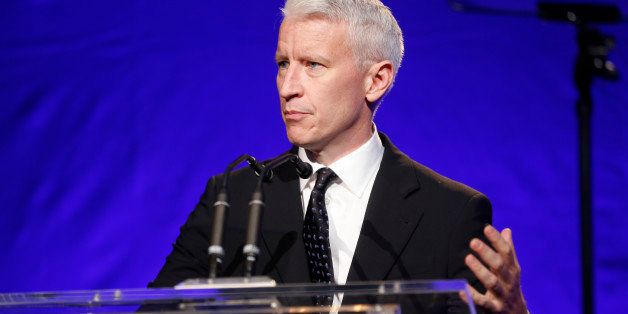 Anderson Cooper speaks at the 3rd Annual Sean Penn & Friends HELP HAITI HOME Gala on Saturday, Jan. 11, 2014 at the Montage Hotel in Beverly Hills, Calif. (Photo by Colin Young-Wolff /Invision/AP)