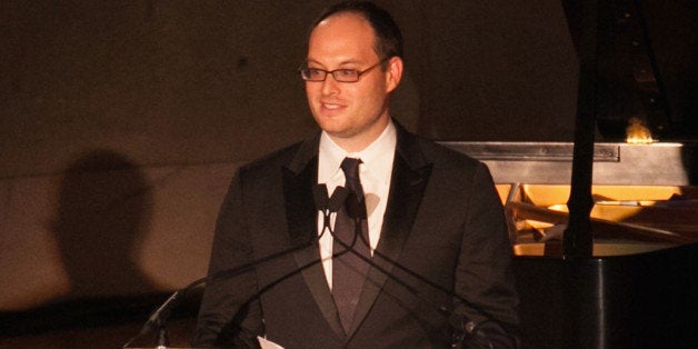 WASHINGTON, DC - NOVEMBER 19: Franklin Foer, Editor at The New Republic, speaks on stage at the New Republic Centennial Gala at the Andrew W. Mellon Auditorium on November 19, 2014 in Washington, DC. (Photo by Teresa Kroeger/Getty Images)