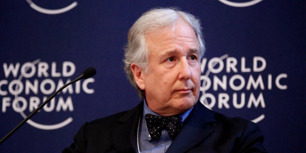 Matthew Winkler, editor-in-chief at Bloomberg News, pauses during a forum session on the opening day of the World Economic Forum (WEF) in Davos, Switzerland, on Wednesday, Jan. 23, 2013. World leaders, Influential executives, bankers and policy makers attend the 43rd annual meeting of the World Economic Forum in Davos, the five day event runs from Jan. 23-27. Photographer: Jason Alden/Bloomberg via Getty Images