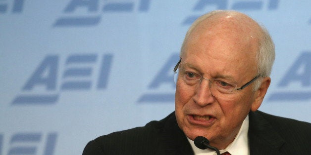 WASHINGTON, DC - SEPTEMBER 10: Former US Vice President Dick Cheney speaks about the situation in Syria and Iraq regarding the terrorist group ISIS, at The American Enterprise Institute for Public Policy Research (AEI), September 10, 2014 in Washington, DC. Vice President Cheney urged President Barack Obama to take a hard line stance against the terrorist group. (Photo by Mark Wilson/Getty Images)