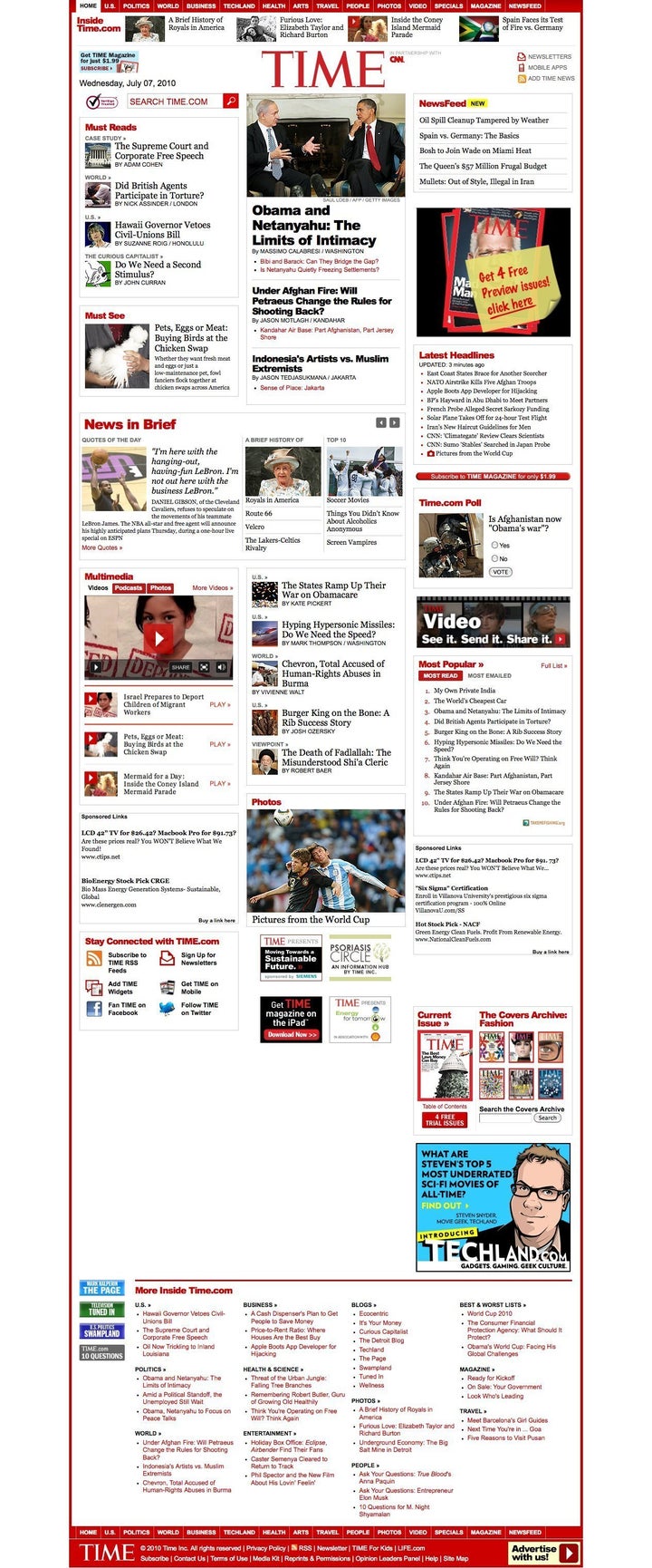 Time Pulls Free Magazine Content From Website | HuffPost Latest News