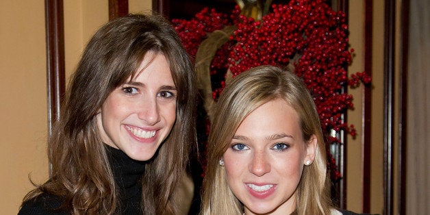 NEW YORK, NY - DECEMBER 12: (L-R) Danielle Weisberg and Carly Zakin, founders of theSkimm attend Loews Regency Hotel Power Breakfast Event at the Loews Regency Hotel on December 12, 2012 in New York City. (Photo by Ben Hider/Getty Images)