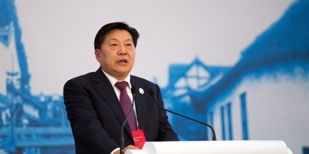 Lu Wei, China's Minister of Cyberspace Affairs Administration, speaks at the opening ceremony of the World Internet Conference in Wuzhen, in eastern China's Zhejiang province on November 19, 2014. China, which censors online content it deems to be politically sensitive, opened the World Internet Conference in Wuzhen with the country's biggest Internet companies in attendance alongside a sprinkling of foreign executives and officials. AFP PHOTO / JOHANNES EISELE [IN_PRODUCTION] [VerrouillÃÂ©]12:57-19/11/2014WuzhenSHAECO,POL (Photo credit should read JOHANNES EISELE/AFP/Getty Images)
