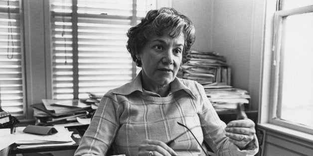 American founder of 'Action for Children's Television' (ACT), Peggy Charren, Boston, Massachusetts, USA, 15th March 1978. (Ph