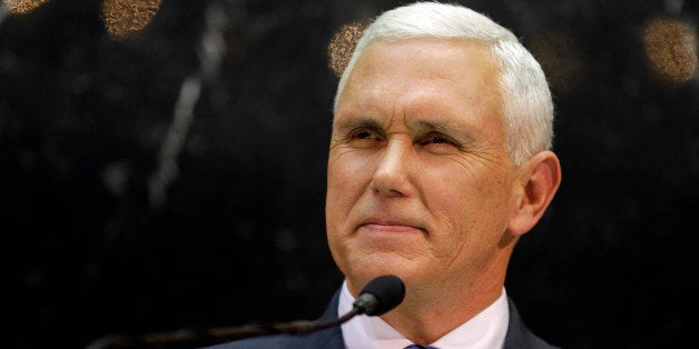 Indiana Gov. Mike Pence delivers his State of the State address where he proposed balanced budget amendment to a joint sessio