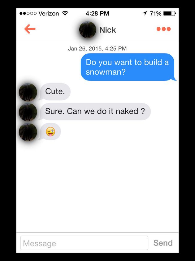 How Dudes On Tinder React To 'Frozen' Pick-Up Lines