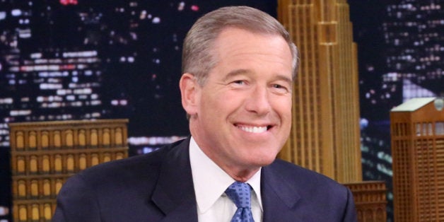 THE TONIGHT SHOW STARRING JIMMY FALLON -- Episode 0196 -- Pictured: Journalist Brian Williams on January 16, 2015 -- (Photo by: Douglas Gorenstein/NBC/NBCU Photo Bank via Getty Images)