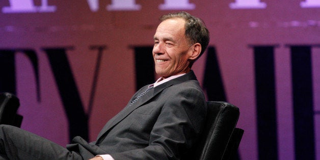 SAN FRANCISCO, CA - OCTOBER 08: The New York Times Columnist and Moderator David Carr speak onstage during 'ÂMissing Ink: T