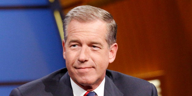 LATE NIGHT WITH SETH MEYERS -- Episode 065 -- Pictured: NBC News' Brian Williams during an interview on July 7, 2014 -- (Photo by: Lloyd Bishop/NBC/NBCU Photo Bank via Getty Images)