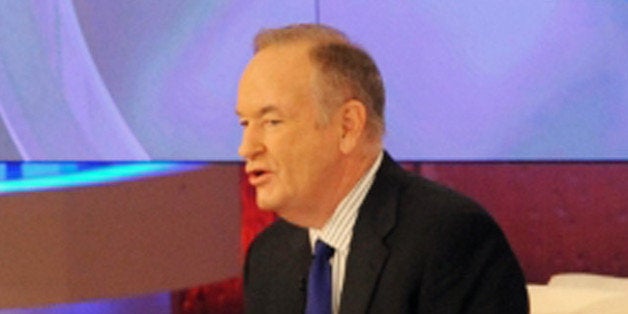 This image released by Disney-ABC Domestic Television shows host Katie Couric, left, with TV commentator Bill O'Reilly on "Ka