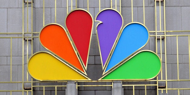 CHICAGO - MARCH 25: The colorful logo of NBC on the NBC Tower, in Chicago, Illinois on MARCH 25, 2011. (Photo By Raymond Boyd/Michael Ochs Archives/Getty Images)