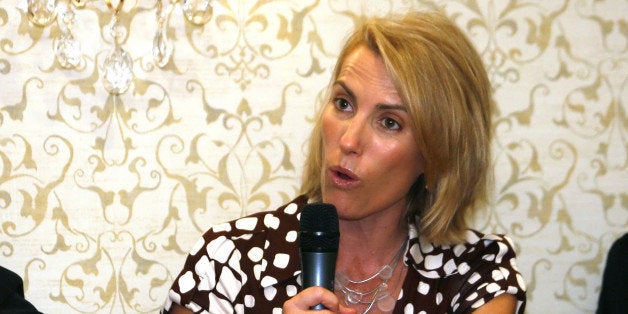 MINNEAPOLIS, MN - SEPTEMBER 1: Laura Ingraham makes a point September 1, 2008 at the Nicollet Island Inn in Minneapolis, Minnesota. (Photo by Scott A. Schneider/WireImage) *** Local Caption ***