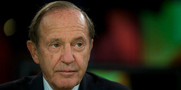 Mortimer 'Mort' Zuckerman, chairman and chief executive officer of Boston Properties Inc., pauses before a Bloomberg Televisi