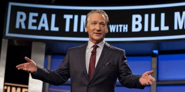 In this photo provided by HBO, Bill Maher hosts the season premiere of "Real Time with Bill Maher" Friday, Jan. 18, 2013. (AP Photo/HBO, Janet Van Ham)
