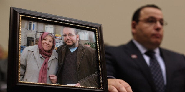 WASHINGTON, DC - JUNE 02: Ali Rezaian, brother of Washington Post Tehran Bureau Chief Jason Rezaian, talks about his brother's imprisonment in Iran while testifying before the House Foreign Affairs Committee in the Rayburn House Office Building on Capitol Hill June 2, 2015 in Washington, DC. The committee heard from relatives of five U.S. citizens currently held in prison in Iran. (Photo by Chip Somodevilla/Getty Images)