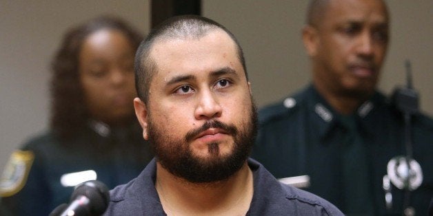 FILE - In this Tuesday, Nov. 19, 2013, file photo, George Zimmerman, acquitted in the high-profile killing of unarmed black teenager Trayvon Martin, listens in court, in Sanford, Fla., during his hearing on charges including aggravated assault stemming from a fight with his girlfriend. Zimmerman is asking a judge to change the terms of his bond so he can have contact with his girlfriend. Zimmerman on Monday, Dec. 9, 2013, filed an affidavit from his girlfriend that says she doesnât want him charged with aggravated assault, battery and criminal mischief. (AP Photo/Orlando Sentinel, Joe Burbank, Pool, File)