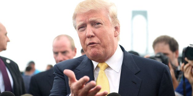 NEW YORK, NY - JULY 06: Donald Trump attends the 2015 Hank's Yanks Golf Classic at Trump Golf Links Ferry Point on July 6, 2015 in New York City. (Photo by Andrew H. Walker/Getty Images)