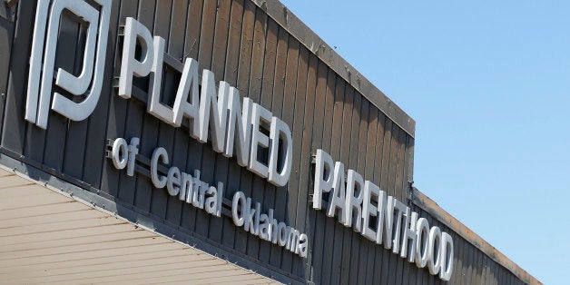A sign at a Planned Parenthood Clinic is pictured in Oklahoma City, Friday, July 24, 2015. U.S. Sen. James Lankford, R-Okla.,