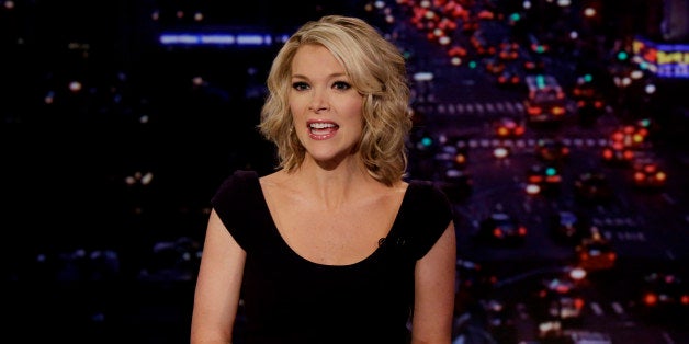 Megyn Kelly, host of Fox News Channel's "The Kelly Files," rehearses for the debut of her new show, in New York, Friday, Oct. 4, 2013. Her program is the linchpin to the first overhaul of Fox's prime-time lineup since 2002, or about a century in television time. (AP Photo/Richard Drew)