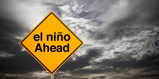 A sign that says 'El NiÃ±o Ahead.'