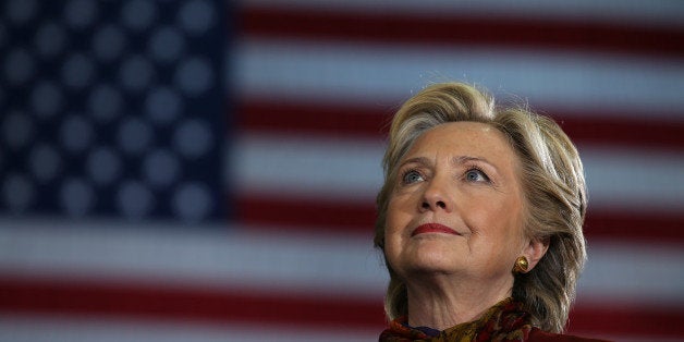 U.S. Democratic presidential nominee Hillary Clinton attends a campaign rally accompanied by vice presidential nominee Senato