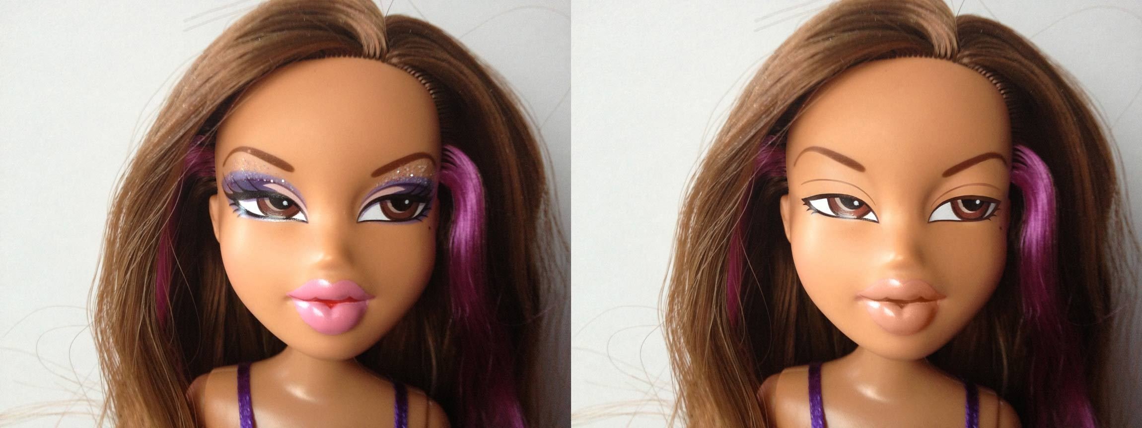 make up barbie natural