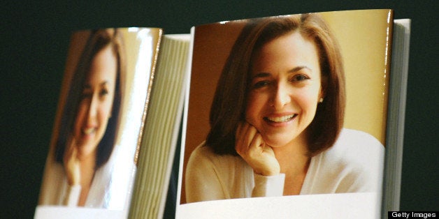 The book 'Lean In' by Sheryl Sandberg, chief operating officer of Facebook Inc., stands on display at a Barnes & Noble Inc. store in New York, U.S., on Tuesday, March 12, 2013. Sandberg's book, released on March 11, advises women to get over their ambivalence about being ambitious, think big and take risks. Photographer: Peter Foley/Bloomberg via Getty Images