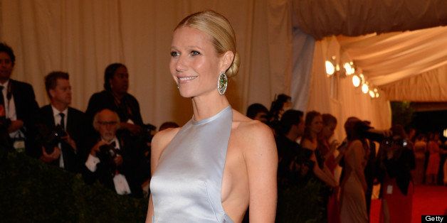 NEW YORK, NY - MAY 07: NEW YORK, NY - MAY Gwyneth Paltrow attends the 'Schiaparelli And Prada: Impossible Conversations' Costume Institute Gala at the Metropolitan Museum of Art on May 7, 2012 in New York City. (Photo by Kevin Mazur/WireImage)